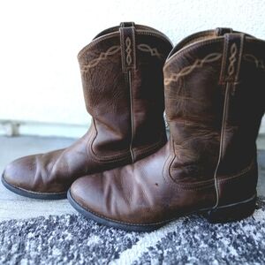 ARIAT Mens BROWN Leather COWBOY Heritage Roper Work BOOTS Size 13D Shoes